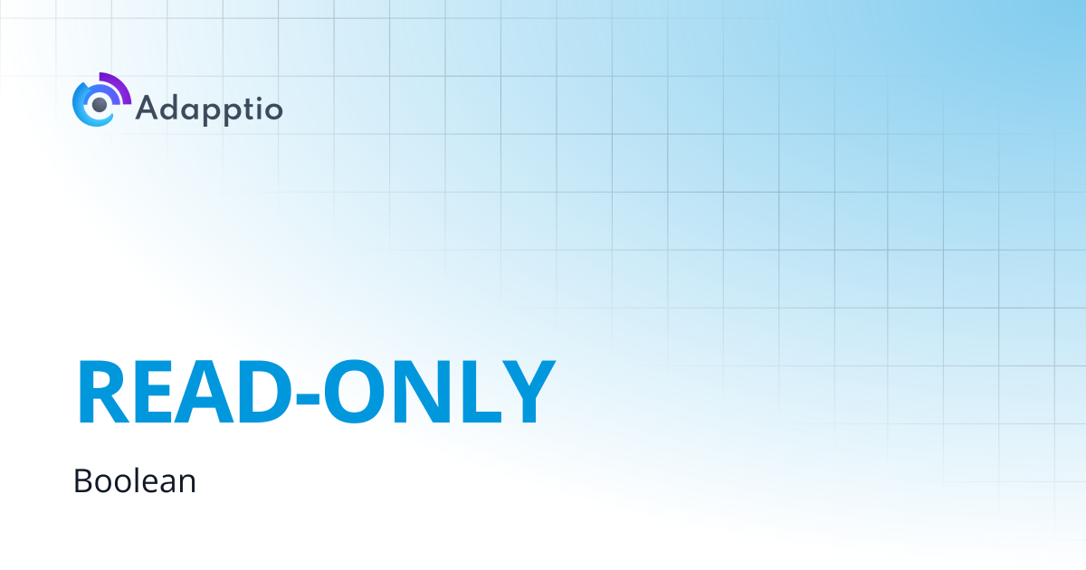 READ-ONLY | Adapptio